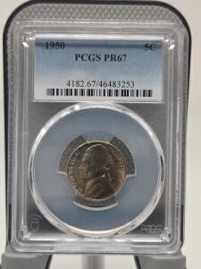1950�N�v���[�t �W�F�t�@�[�\���j�b�P�� PCGS PR67 �F�� 5�Z���g