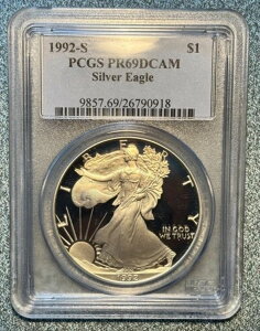 1992-S �v���[�t �V���o�[ �C�[�O�� PGCS PR69 DCAM �N���V�b�N �u���[���x��