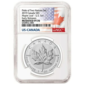 2019 �N $5 �C���v���[�t �V���o�[ �J�i�f�B�A�� ���[�v�� ���[�t NGC PF70 ER �t���b�O ���x�� �v��...