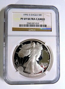1992-S v[t AJ Vo[ C[O NGC PF69UC uEx m[X|bg zCgdグ