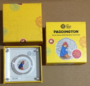 パディントン駅前 2018年 英国 50ペンス シルバー プルーフコイン COA - 12179/60000