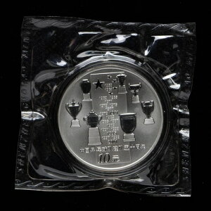 2002年 中国 10元 中国卓球チーム50周年記念 1オンス プルーフ銀貨