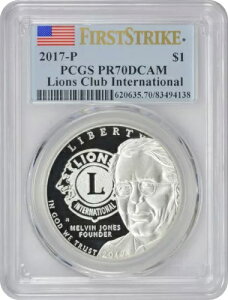 2017-P ���C�I���Y�N���u���ۋL�O�h�� PR70DCAM PCGS �t�@�[�X�g�X�g���C�N