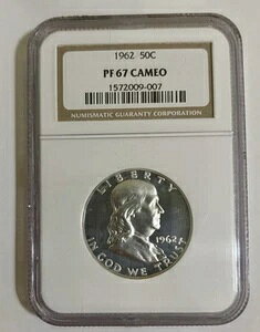 1962�N �t�����N���� �n�[�t �_���[ NGC PF67�� �J���I �V���o�[ �v���[�t!