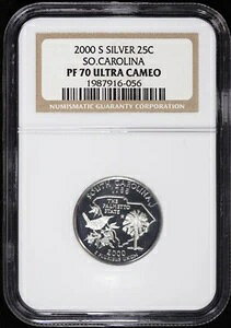 2000-S 25�Z���g �V���o�[ �v���[�t �T�E�X�J�����C�i SC �B�N�H�[�^�[ NGC PF 70 �E���g���J���I PR