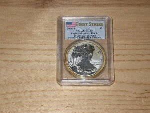 2006-P �A�����J�� �V���o�[ �C�[�O�� ** PCGS PR68 Rev. Pr. ** �t�@�[�X�g �X�g���C�N �t���b�O �X���u ASE