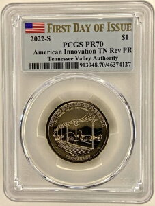 2022-S �A�����J���C�m�x�[�V���� TN Rev PR �e�l�V�[�o���[ Auth FDOI PCGS Cert PR70