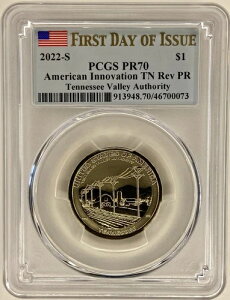 2022-S AJCmx[V TN Rev PR elV[o[ Auth FDOI PCGS Cert PR70