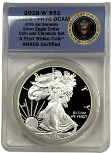 2016-W �v���[�t �A�����J�� �V���o�[ �C�[�O�� �R�C���ƃN���j�N�� �Z�b�g ANACS PR 70 DCAM