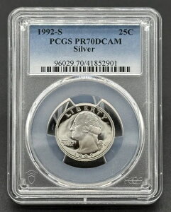 �f���炵���A�����J�� 1992-S 25C ���V���g����� PCGS PR70DCAM �v���[�t�R�C��