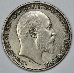 1902年 イギリス エドワード7世 シックスペンス マットプルーフ UNC 6ペンス