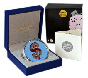 フランス 10ユーロ 2011 銀貨プルーフ「ポップアート『ドル記号』アンディ・ウォーホル」