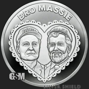 2025 BRO MASSIE - 1�I���X .999 �t�@�C���V���o�[ �V�[���h�v���[�t �}�C�N���~���g �v���Z�[��