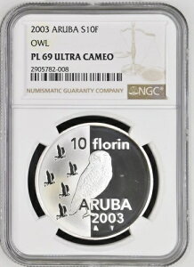 2003�N �A���o 10�t���[���� �V���o�[ �v���[�t NGC PF69 �E���g���J���I �t�N���E 1000��