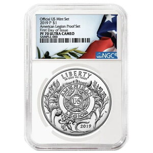 2019-P �v���[�t $1 �A�����J�݋��R�l��n��100���N NGC PF70UC FDI �����x���i�Z�b�g�j