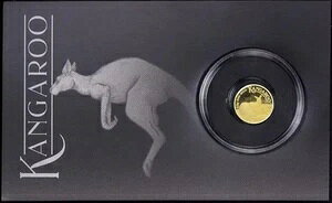 0.5g 金オーストラリア ミニ ルー プルーフ コイン 2025。純度 999.9 の金貨。
