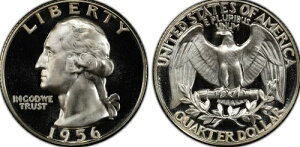 1956�N �J���I �v���[�t ���V���g�� �N�H�[�^�[�h�� PCGS PR-67 CAM-P/G 150.00