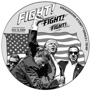 gv 1IX .999 ⃉EhRC FIGHT FIGHT FIGHT ÎE MAGA 2024