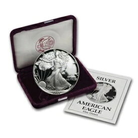 1988-S 1オンス プルーフ アメリカン シルバー イーグル (箱と品質証明書付き)