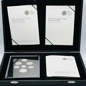 2008�N ���C�����~���g �V���o�[�v���[�t �R�C��7���Z�b�g - �p���ݕ� Emblems Of Britain COA:5068