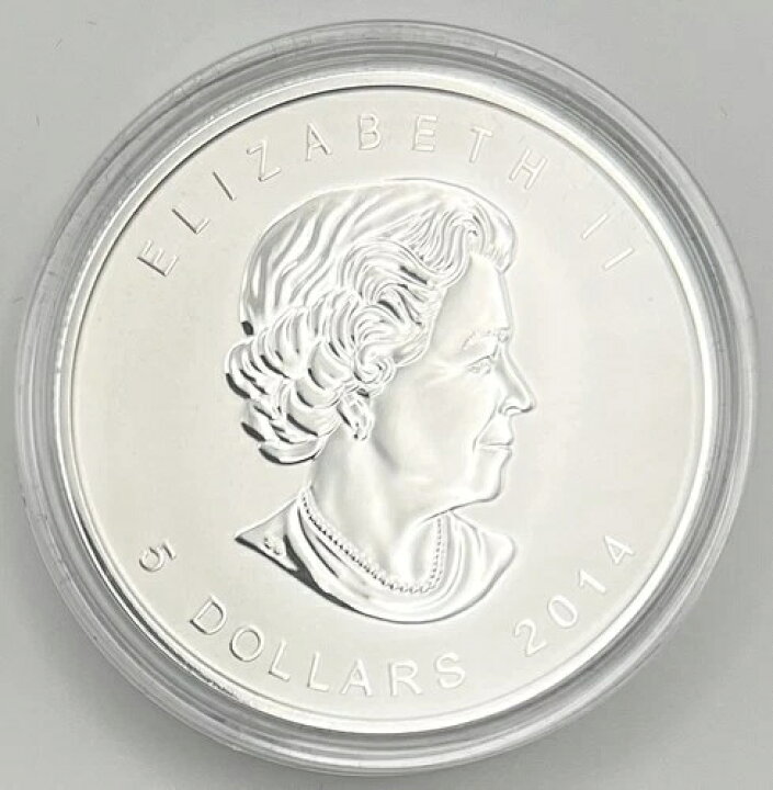 楽天市場】2014年カナダ5ドル メープルリーフ記念銀貨（鑑定書・箱付き 