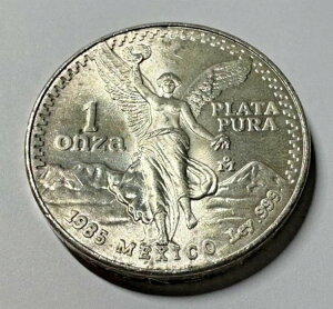 1985年 メキシコ 銀貨 0.999 1オンス リベルタッドコイン