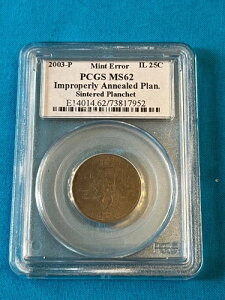 2003-P �~���g�G���[ PCGS MS62 ���V���g�� �N�H�[�^�[ IL 25C