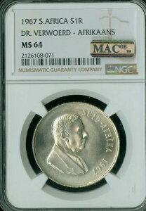 1967N AtJ AtJ[X Vo[ h NGC MS64 PQ MAC X|bgX *