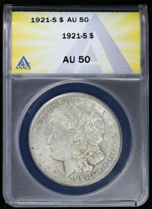 1921-S 1h K ANACS AU 50