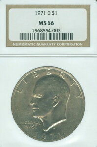 1971N AC[n[ h 1h NGC MS66 2ND FINEST REGISTRY *