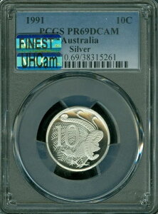 1991N I[XgA Vo[ 20Zg PCGS PR69 UHCam MAC X|bgX *