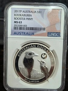 I[XgAY 2017 CJZ~ vCB [X^[ 1 IX Vo[ .999 NGC MS63 #2923280-003