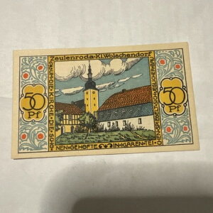 Zeulenroda Notgeld 50 �t�F�j�q 1921 �h�C�c����