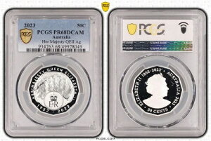 2023N GUxXEW[i n[E}WFXeB QEII  v[t 50Zg PCGS PR68DCAM