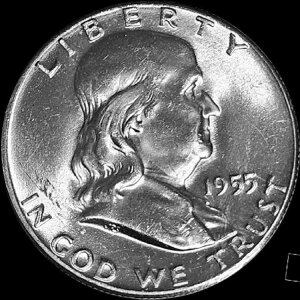 1955N AJ tN n[th 50Zg 90% UNC (MS)