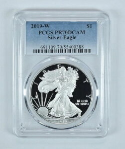 PR70 2019-W DCAM �A�����J���V���o�[�C�[�O�� PCGS �u���[���x��
