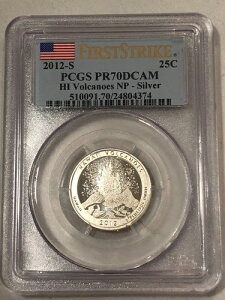 2012-S �t�@�[�X�g�X�g���C�N HI �{���P�[�m�Y NP �V���o�[�N�H�[�^�[ PCGS PR70DCAM �ؖ����ԍ� 24804374