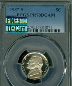 1987 S WFt@[\ jbP PCGS PR70 DCAM MAC UHcam MAC ōi & ȂB