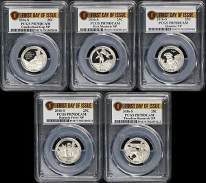2016-S �N���b�h�N�H�[�^�[5�� �R�C���v���[�t�Z�b�g PCGS PR70 DCAM �������s