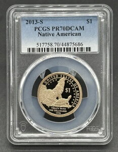 hv[tRC 2013-S $1 lCeBuAJO[h PCGS PR70DCAM