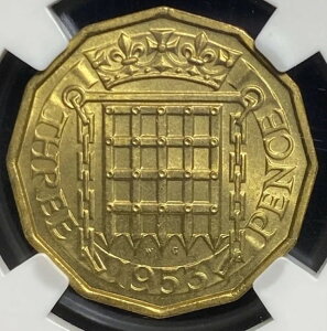 NGC MS64 �C�M���X 1953�N �G���U�x�X2���Պ��� 3�y���X�d��