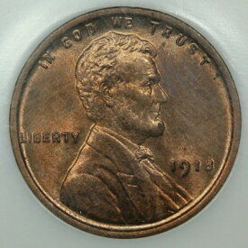 小麦ペニー 1918年 リンカーンセント グレートレッド BU スラブ 1918-P レッド UNC