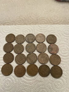 希少な1セント硬貨(アメリカ合衆国)20枚