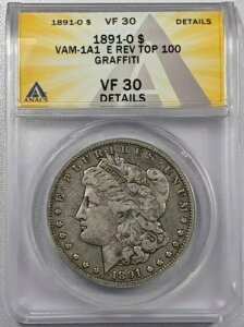 1891 O �����K����� ANACS VF-30 TOP 100 VAM-1A1 E REV �O���t�B�e�B