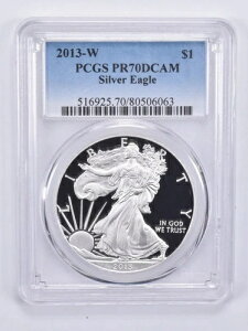 PR70 2013-W DCAM �A�����J���V���o�[�C�[�O�� PCGS �u���[���x��