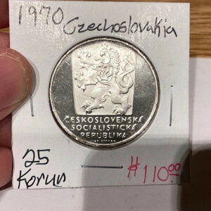 �`�F�R�X���o�L�A 1970�N 25�R���i ���25���N�L�O �V���o�[�v���[�t 5K ����