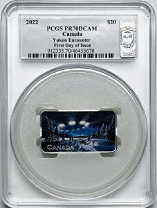 2022�N 20�h�� �J�i�_ �V���o�[ 1�I���X ���[�R�� �G���J�E���^�[ PCGS PR70 DCAM FDOI ~�X�U���i�E�u�����g