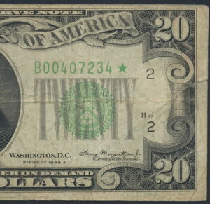 Fr.2055-Bm* 1934A $20 �j���[���[�N ***�~���[���X�^�[*** BP 309 �����A�R���N�^�[�Y�A�C�e��