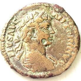 ローマのコイン、アンティオキア カラカラ、西暦 198 〜 217 年。タイチ 23mm 6gr XF レア