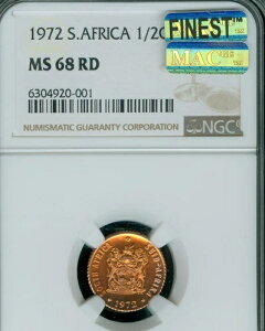 1972N AtJ 1/2Zg NGC MS68 RD MAC ōO[h & MAC X|bgX 󏭕i *
